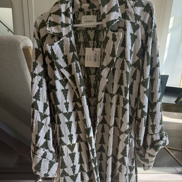 Designer New With Tags: Sofie Schnoor 'Forest' Quilted Lightweight Coat/Jacket - Picture 3 of 3